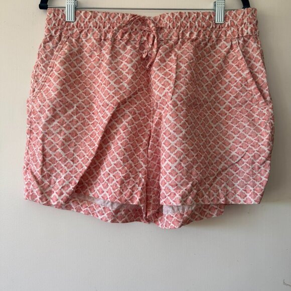 Tommy Bahama Women's 5-Inch Summering Shells HR Easy Linen Shorts - Pure Coral S - Picture 1 of 13